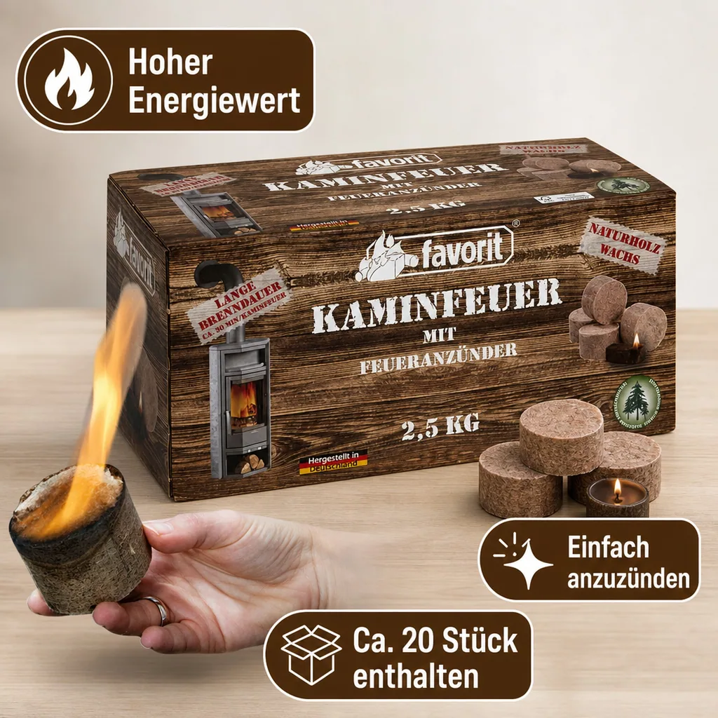Kaminfeuer Anzünder XXL, 2,5 kg