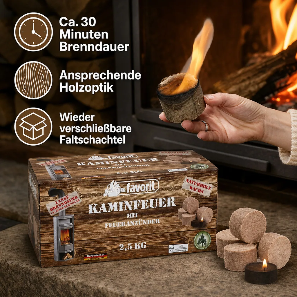 Kaminfeuer Anzünder XXL, 2,5 kg