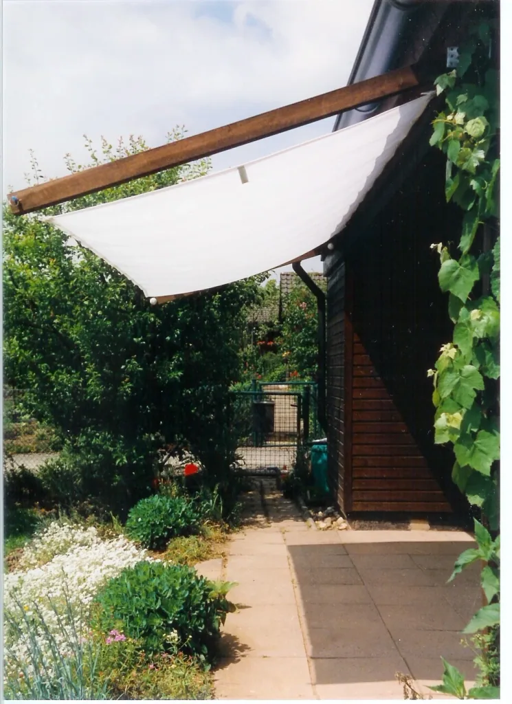Seilspann-Sonnensegel  weiss 330 x 140cm