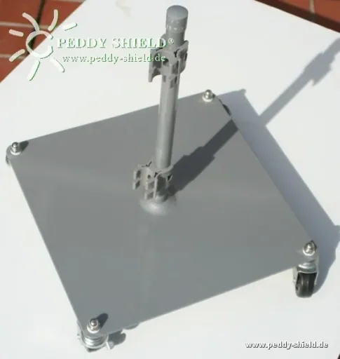 Paravent Fußplatte rollbar