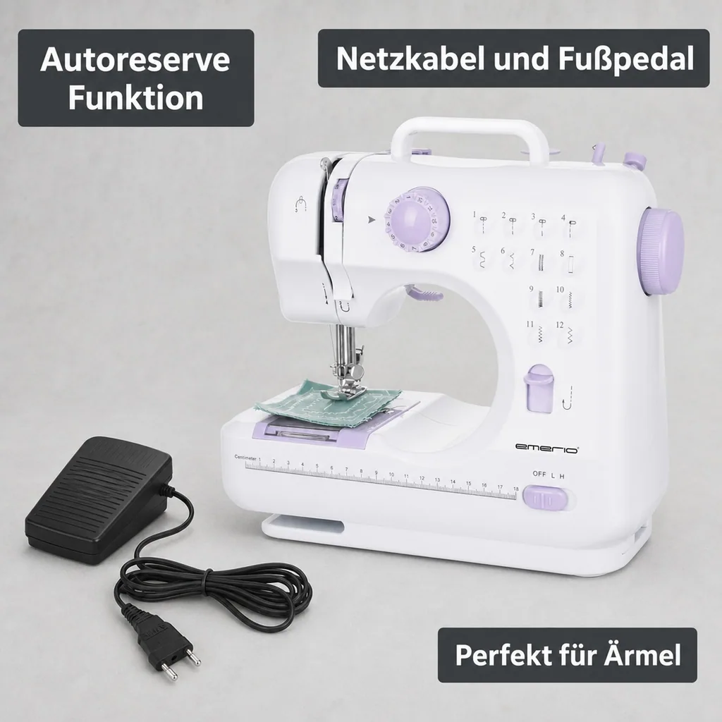 Nähmaschine mit 12 Stichprogrammen