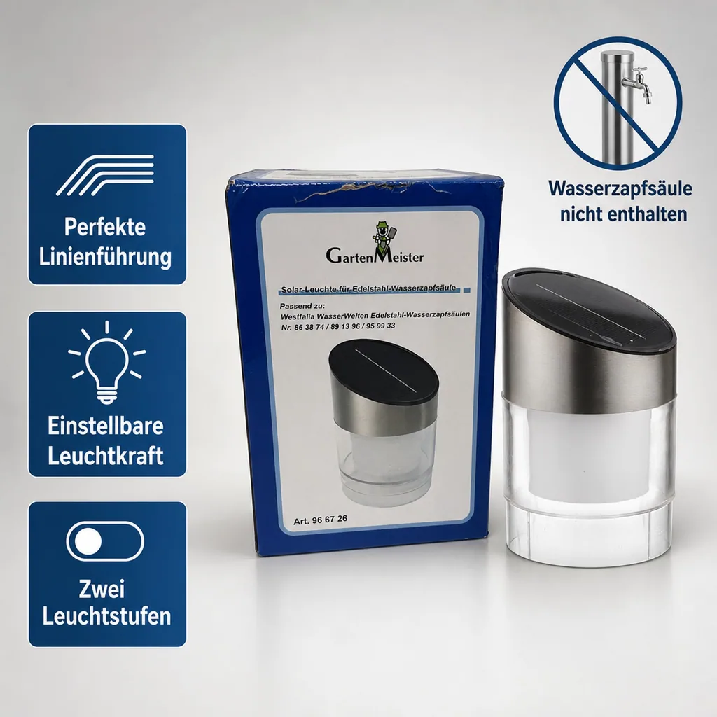 Solar Lampe passend zu Wasserzapfstelle Nr. 863874, 891396, 959933