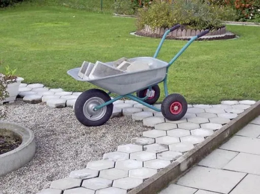 Stützräder Anbausatz für Schubkarren, 2er Set