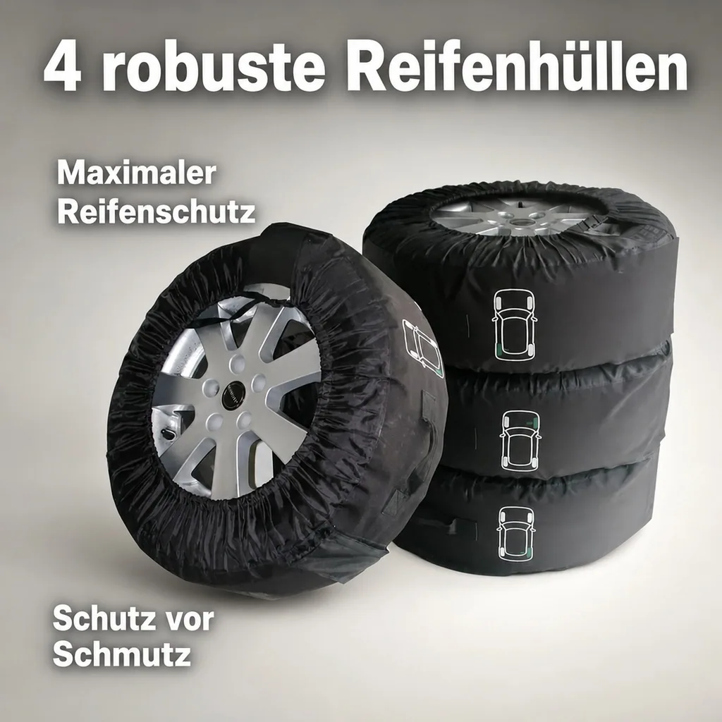 Reifenhüllen Profi Set, 4 Stück XL