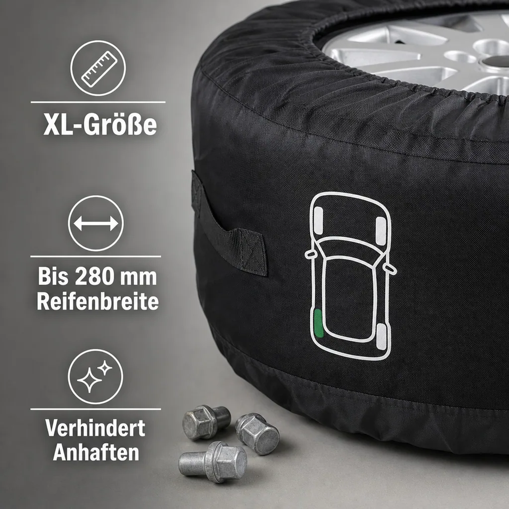 Reifenhüllen Profi Set, 4 Stück XL