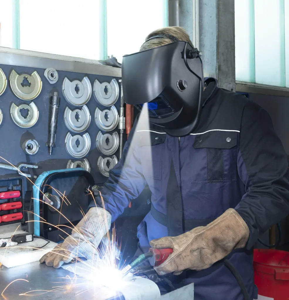 Automatik Schweißhelm mit Zusatz LED