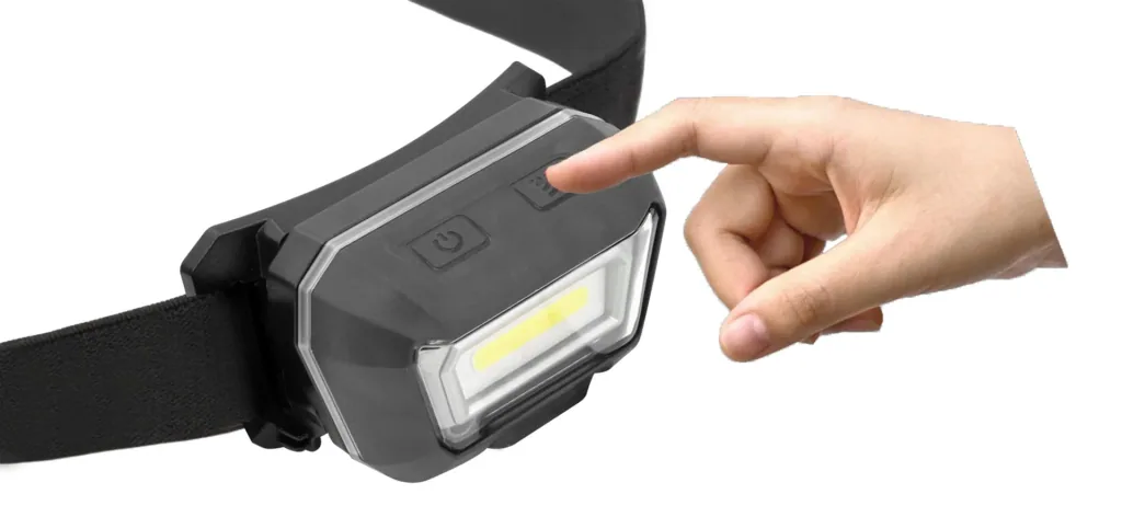 LED Sensor-Kopfleuchte mit Akku, IP65