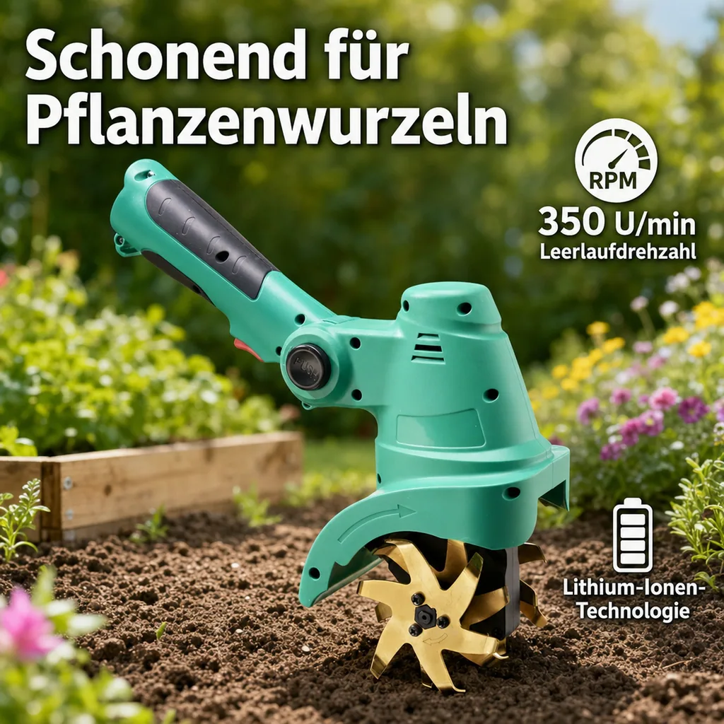 Akku Hand Bodenhacke X-Grubber, 10,8 Volt – Ohne Akku und Ladegerät