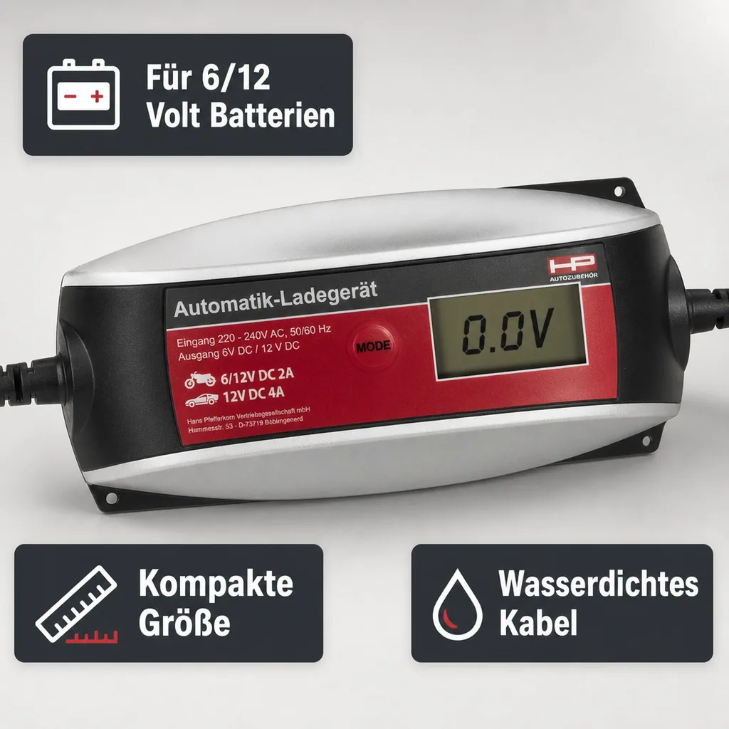 LCD Ladegerät Smart 6/12 Volt