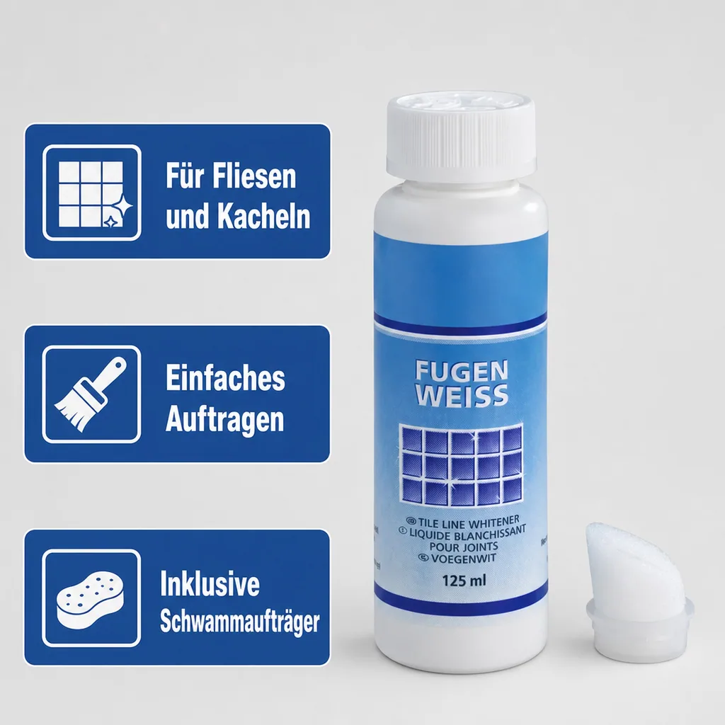 Fugenweiß mit Schwammaufträger 125 ml