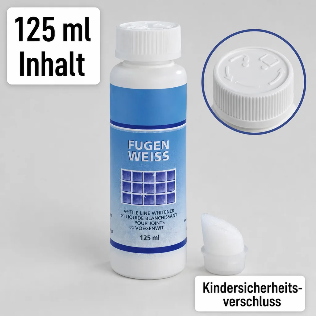 Fugenweiß mit Schwammaufträger 125 ml