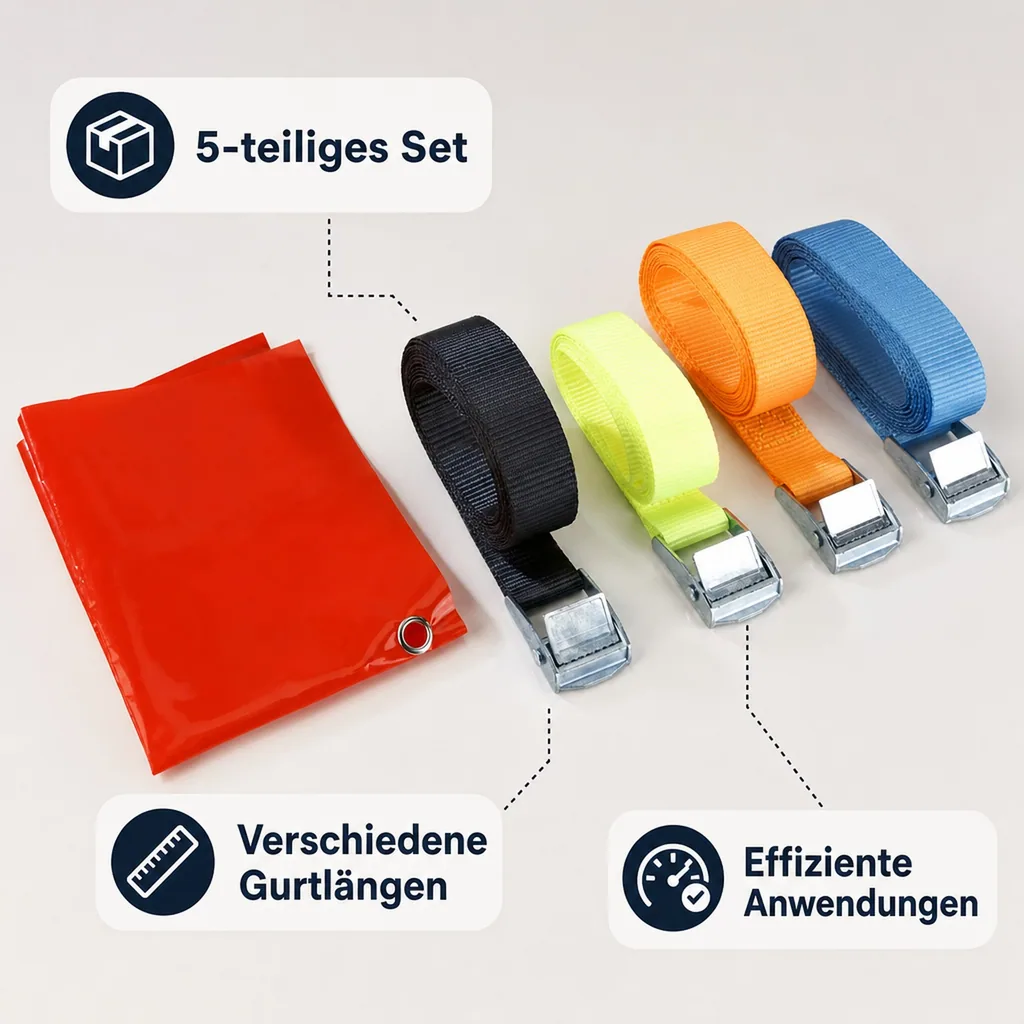 Spanngurte Set, 5-teilig