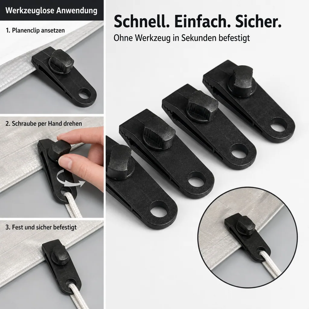 Planen Clips 6 Stück