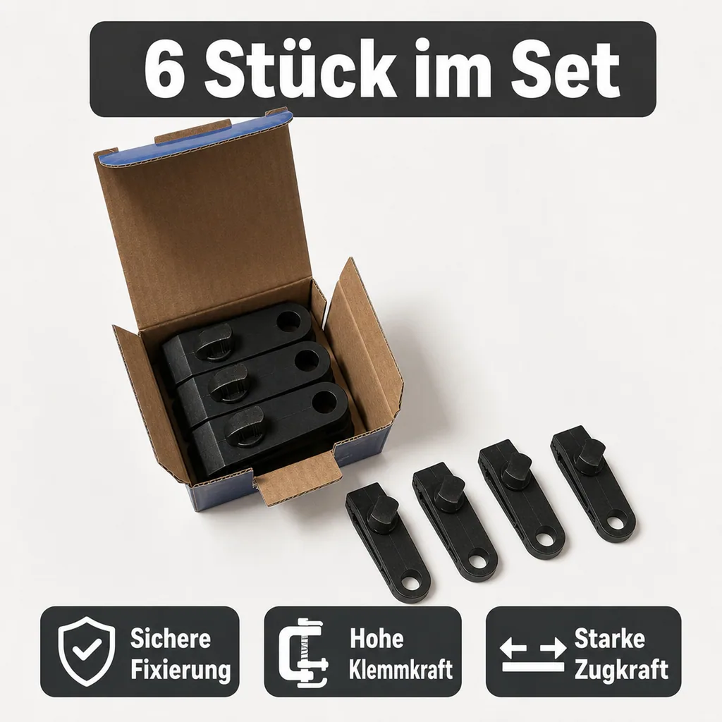 Planen Clips 6 Stück