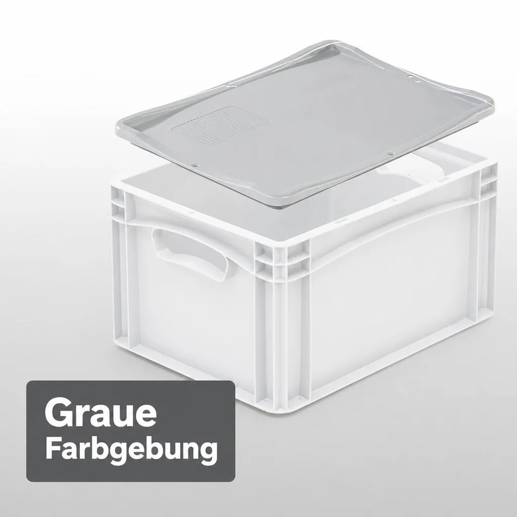 Eurobox Auflagedeckel 40x30cm grau