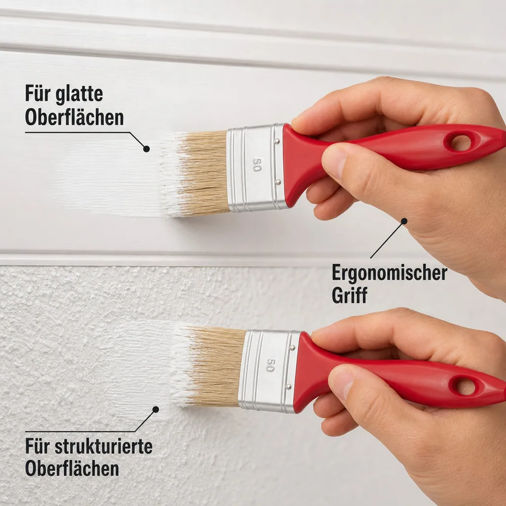 Flachpinsel Helle Borste
