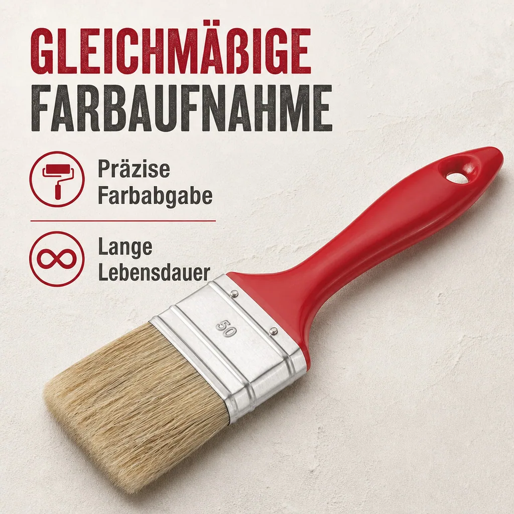 Flachpinsel Helle Borste