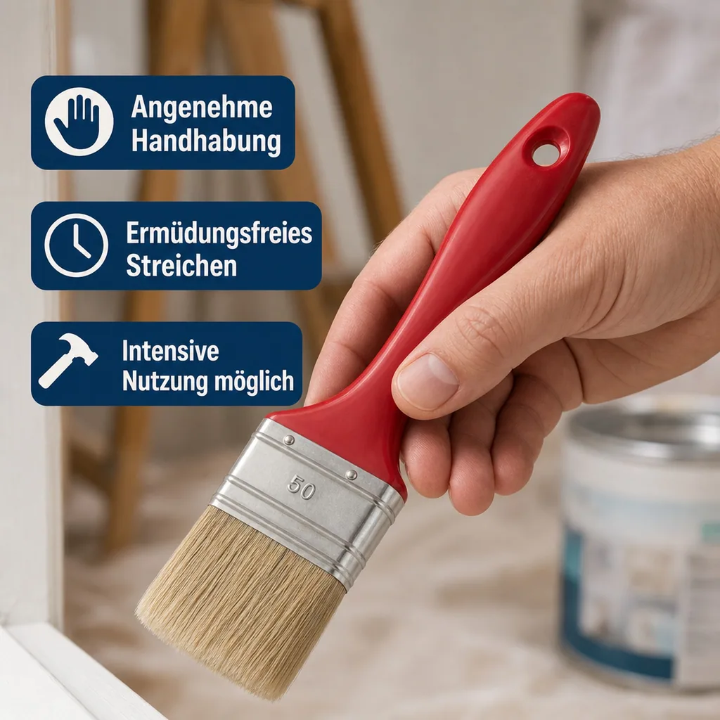 Flachpinsel Helle Borste