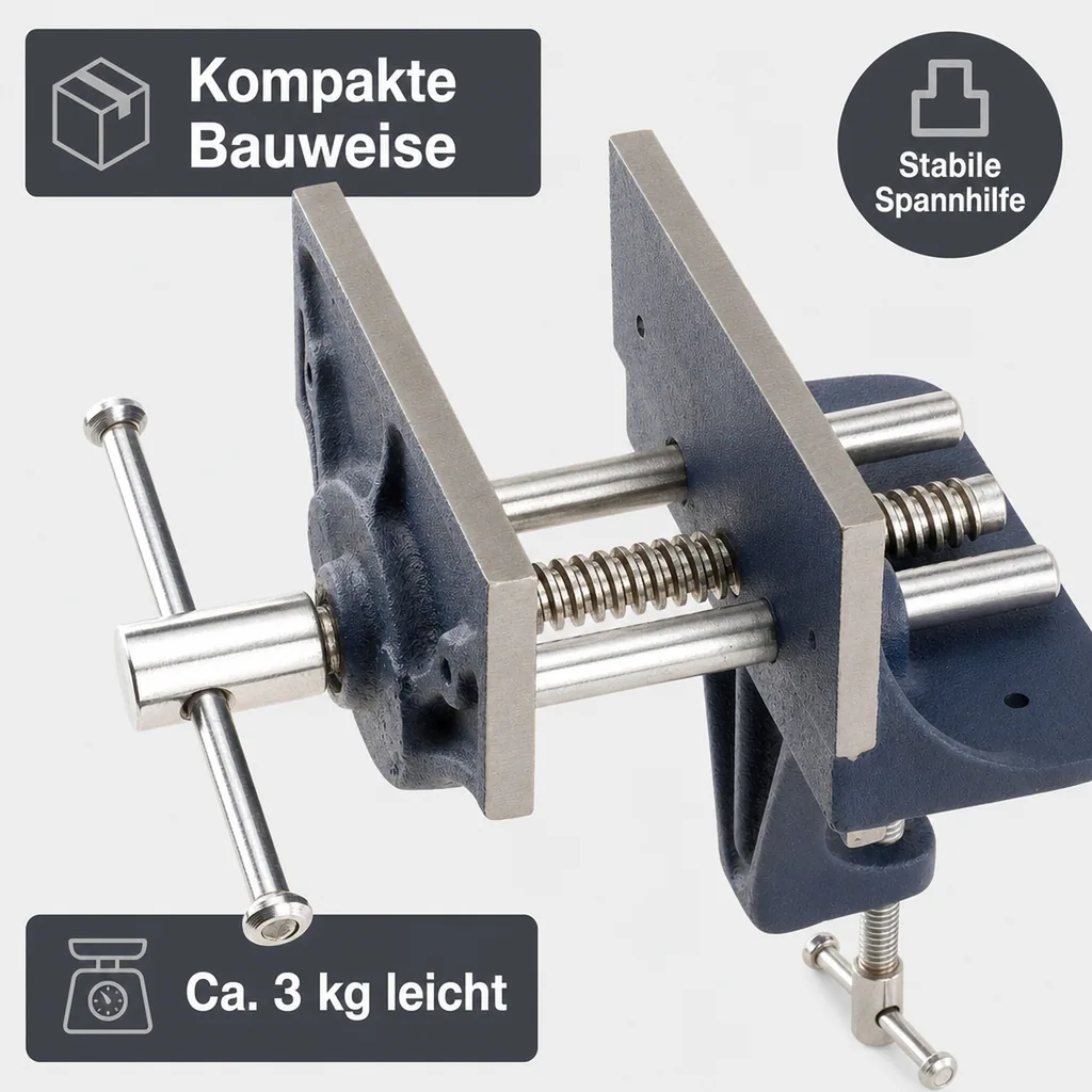 Transportabler Schraubstock