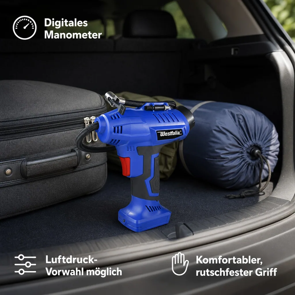 Kabellose Luftpumpe ADLP18, 18 Volt Li-Ion (ohne Akku und Ladegerät)