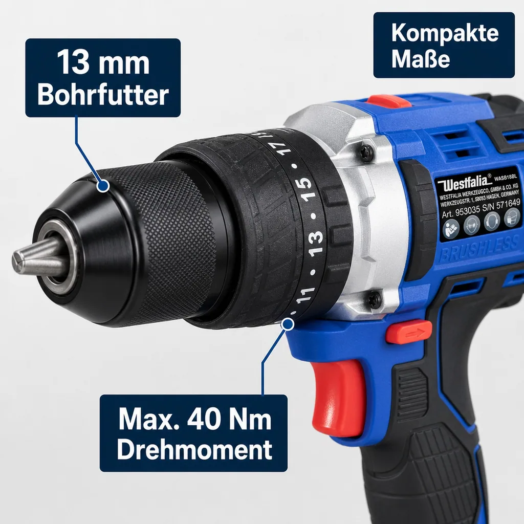 Akku-Schlagbohrschrauber 18 Volt Li-Ion WABS18BL -ohne Akku und Ladegerät-