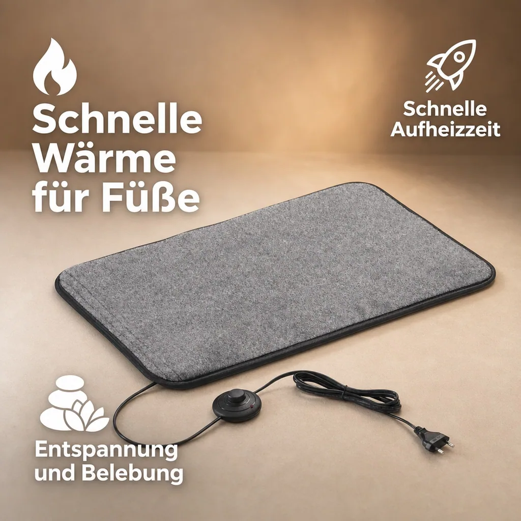 Heizteppich mit Fußschalter