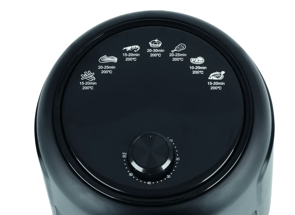 Heißluft-Fritteuse, 2,3 l, 1000 Watt, schwarz