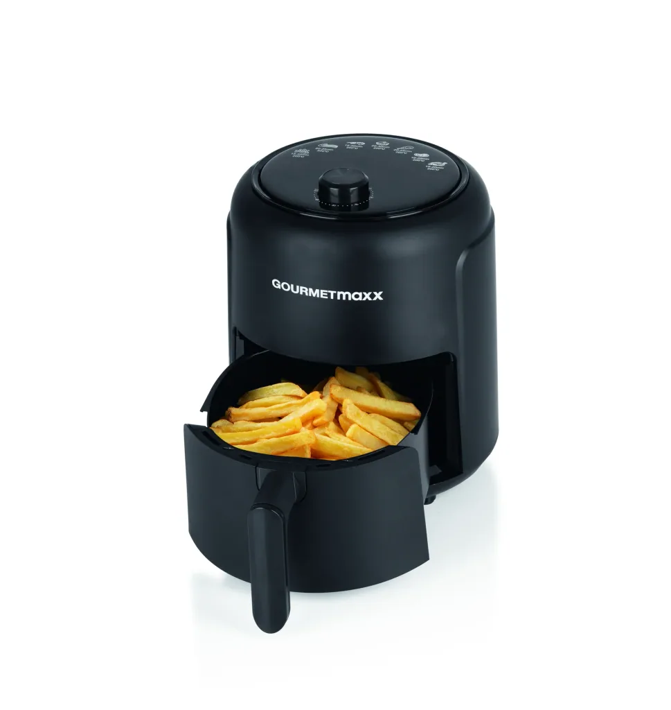 Heißluft-Fritteuse, 2,3 l, 1000 Watt, schwarz
