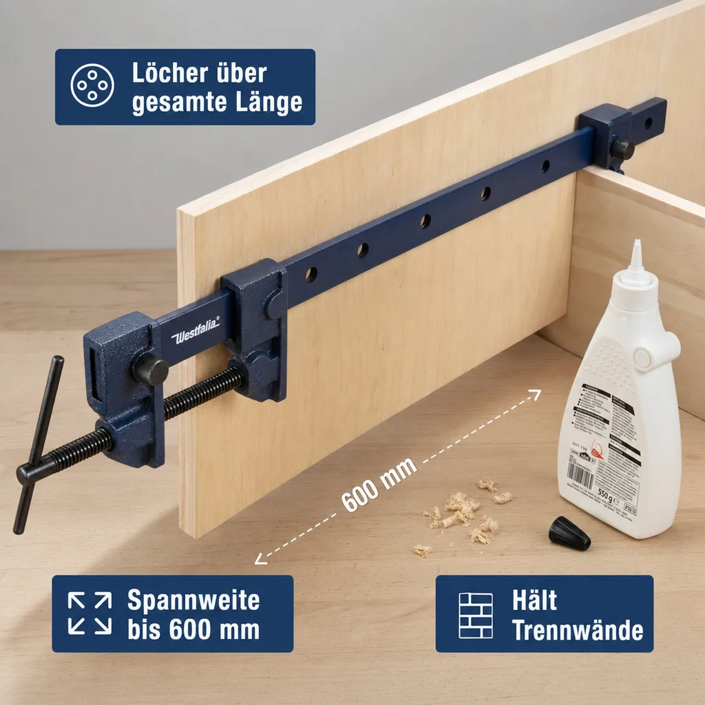 Schraubzwinge XXL, 2-Funktionen