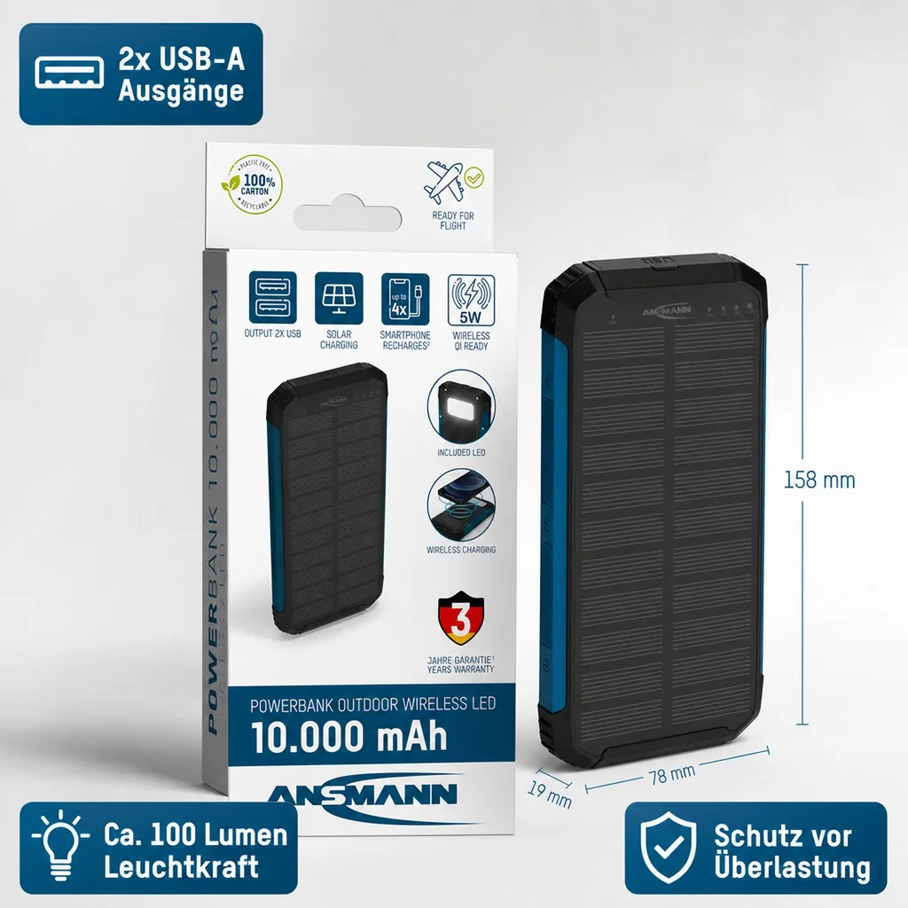 Outdoor Powerbank PB212W LED