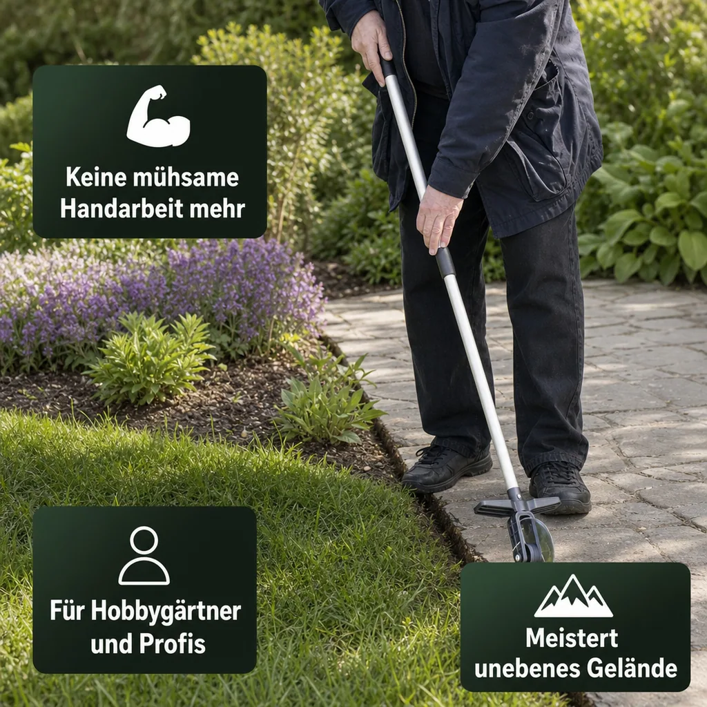 Rasenkantenroller inklusive Stab