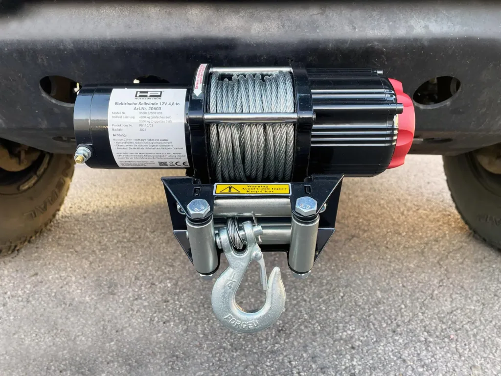 Motor-Seilwinde Profi 4.800 kg mit Funkfernbedienung