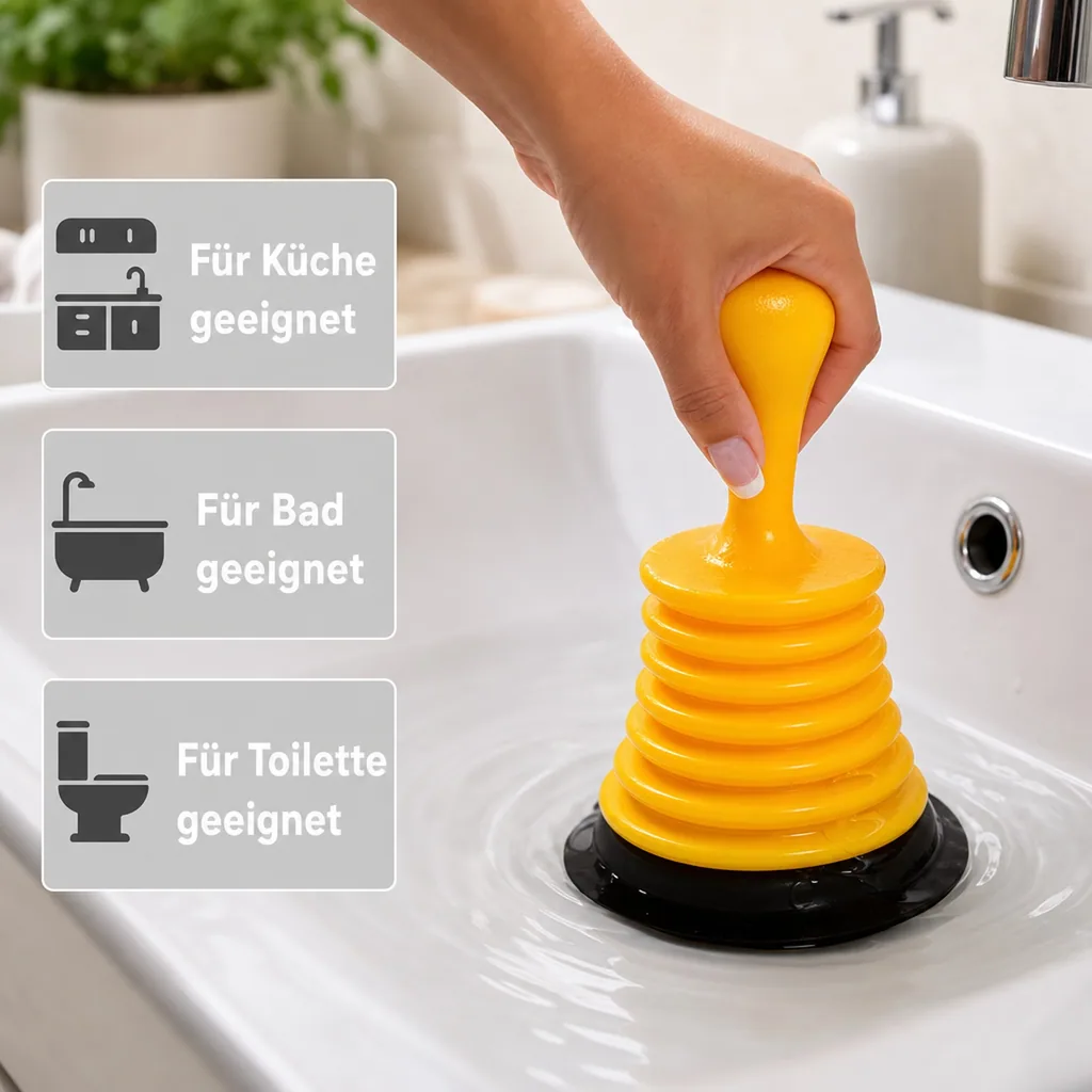 Mini-Saugpumpe "Rohr-frei"