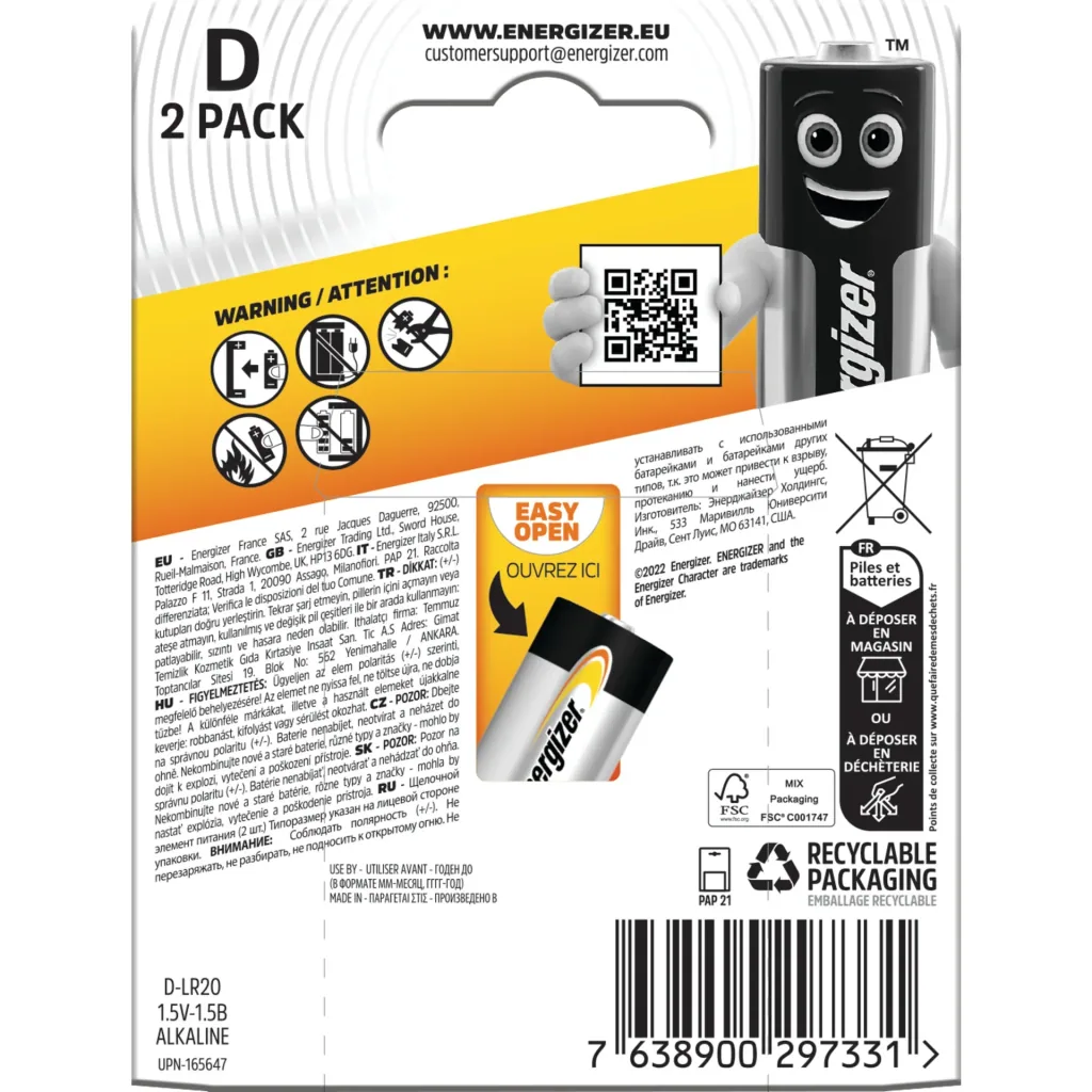 Energizer Alkaline Power Mono (D) - 2er Blister