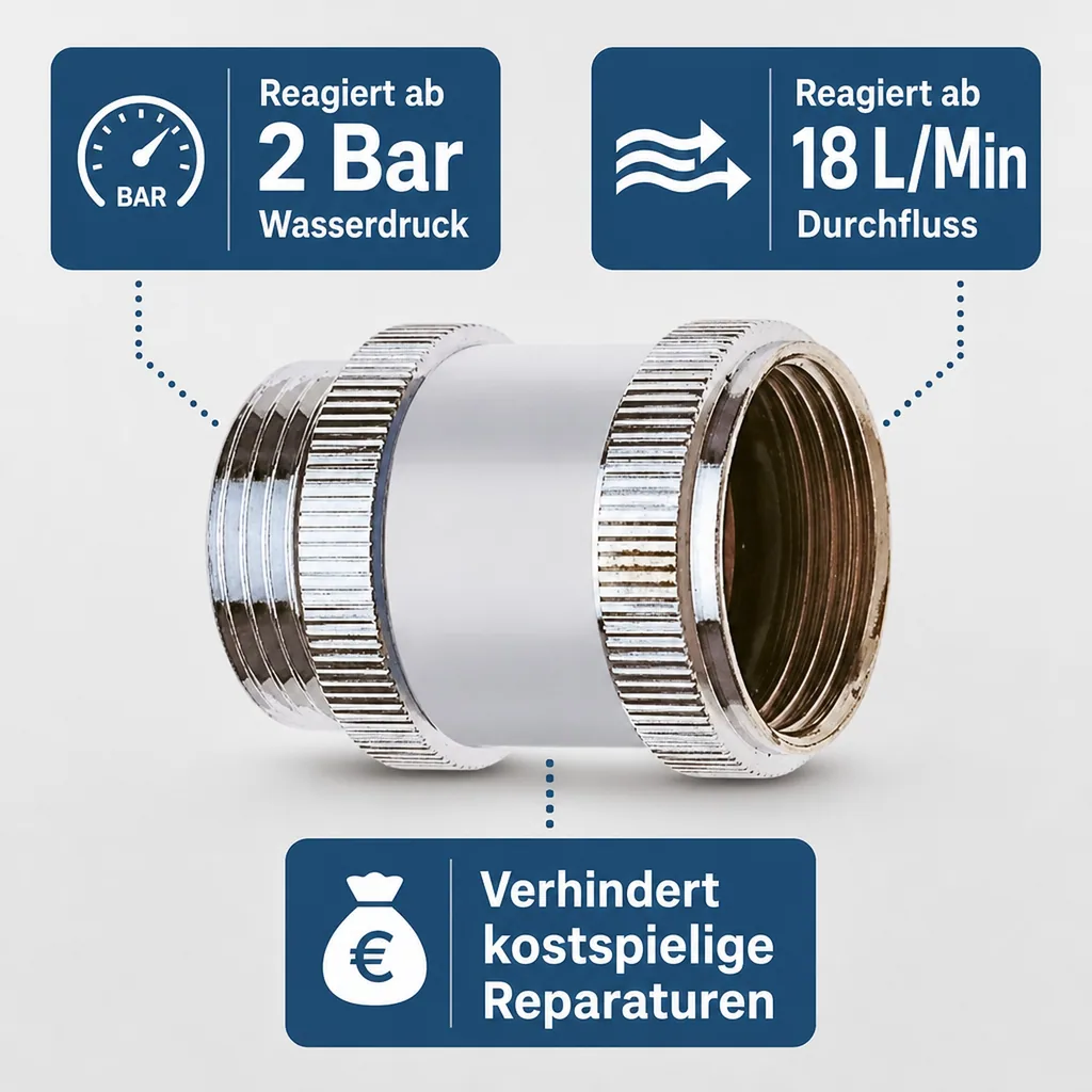 Wasserstopp Schlauchplatzsicherung