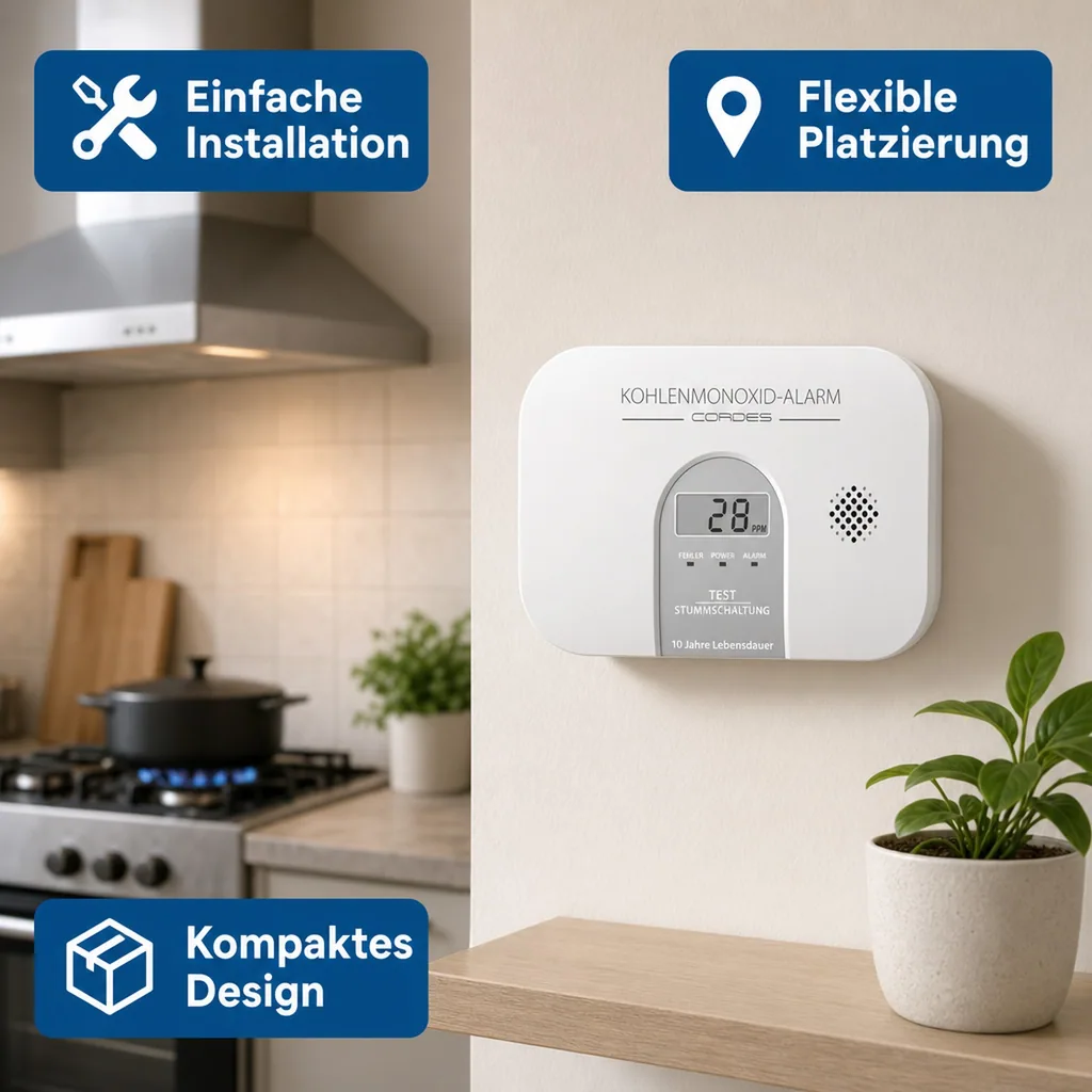 Kohlenmonoxidmelder CC-4100 mit LED Display