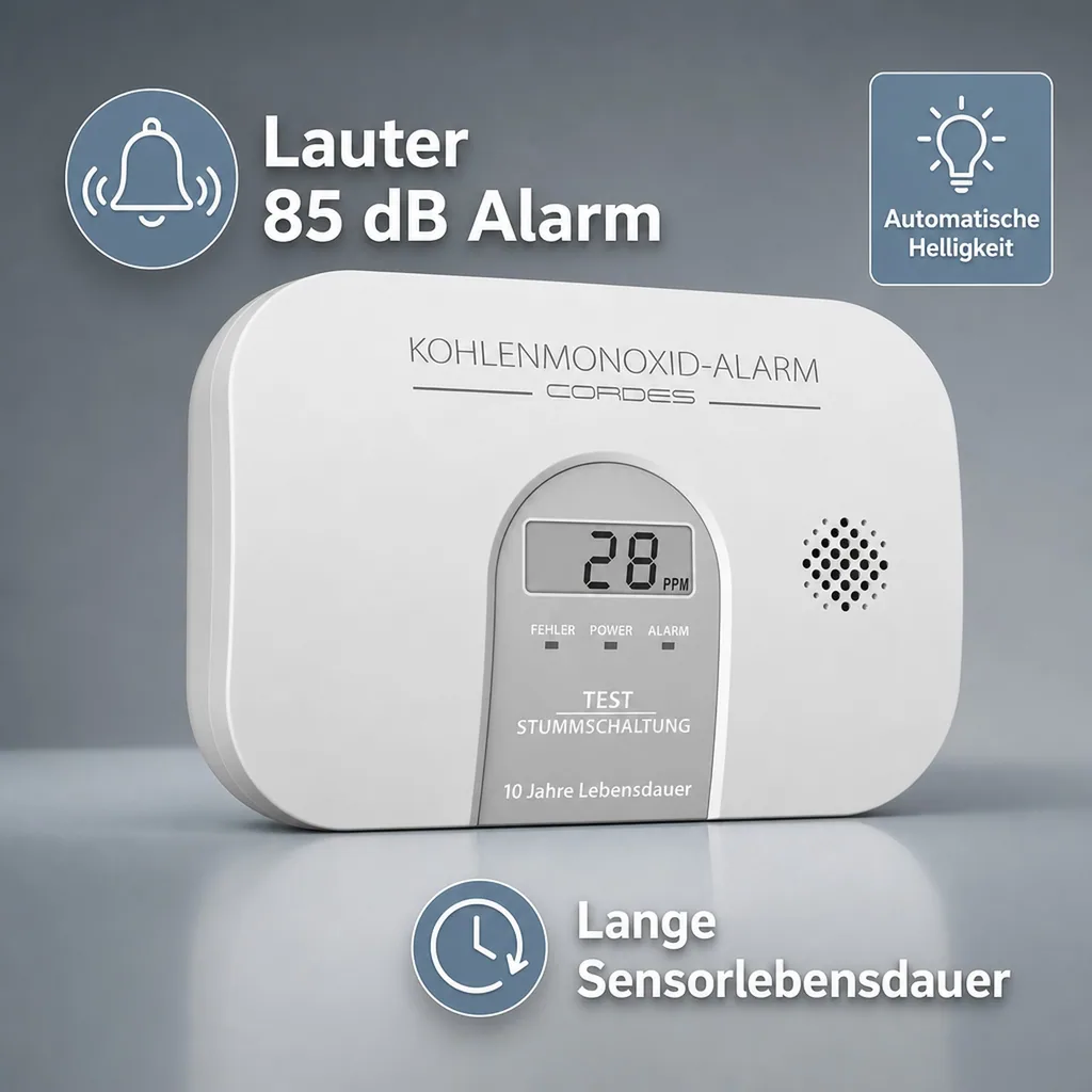 Kohlenmonoxidmelder CC-4100 mit LED Display