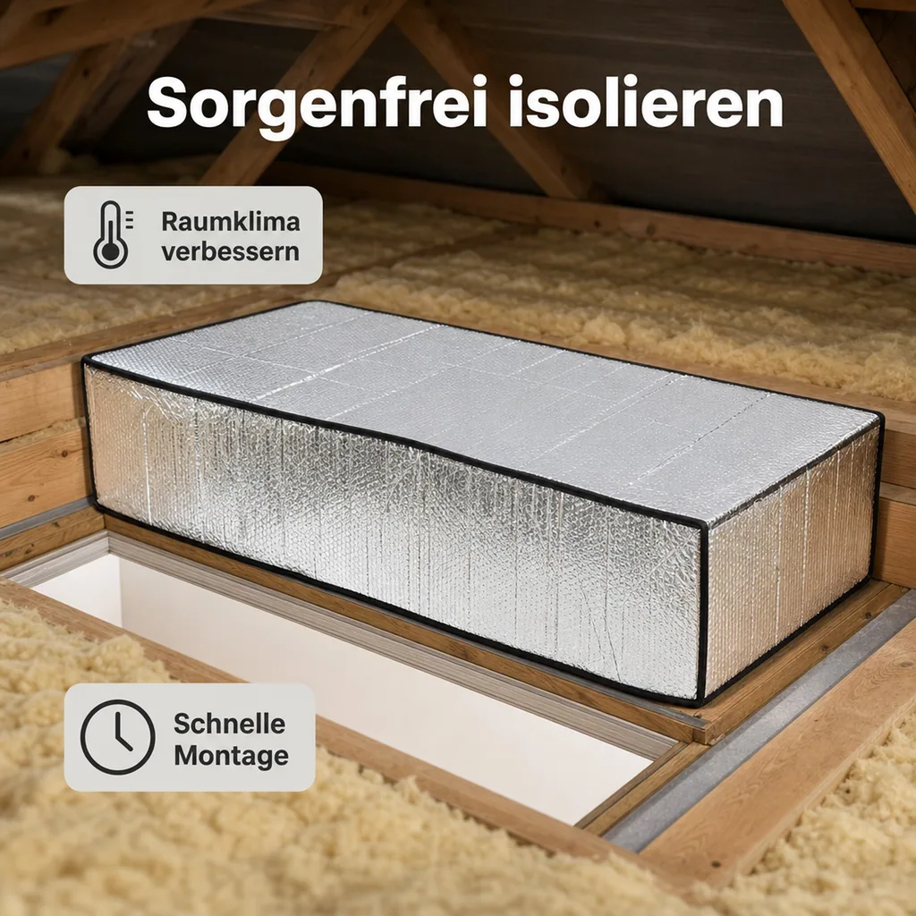 Isolation für Dachtreppen und Dachbodenöffnungen