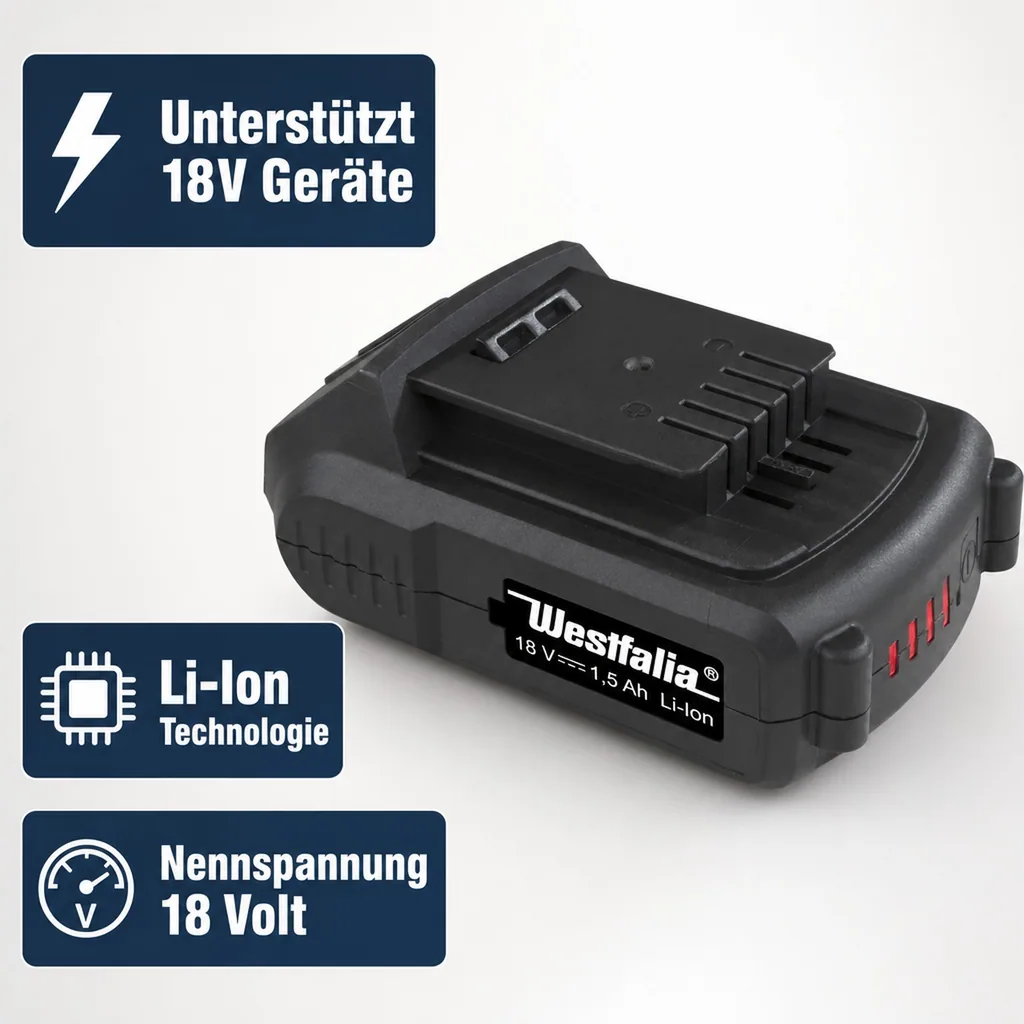 Akku 18 Volt Li-Ion 1,5 Ah