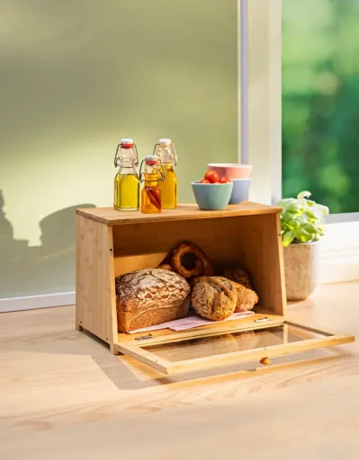 Brotkasten XXL aus Bambus & Holz