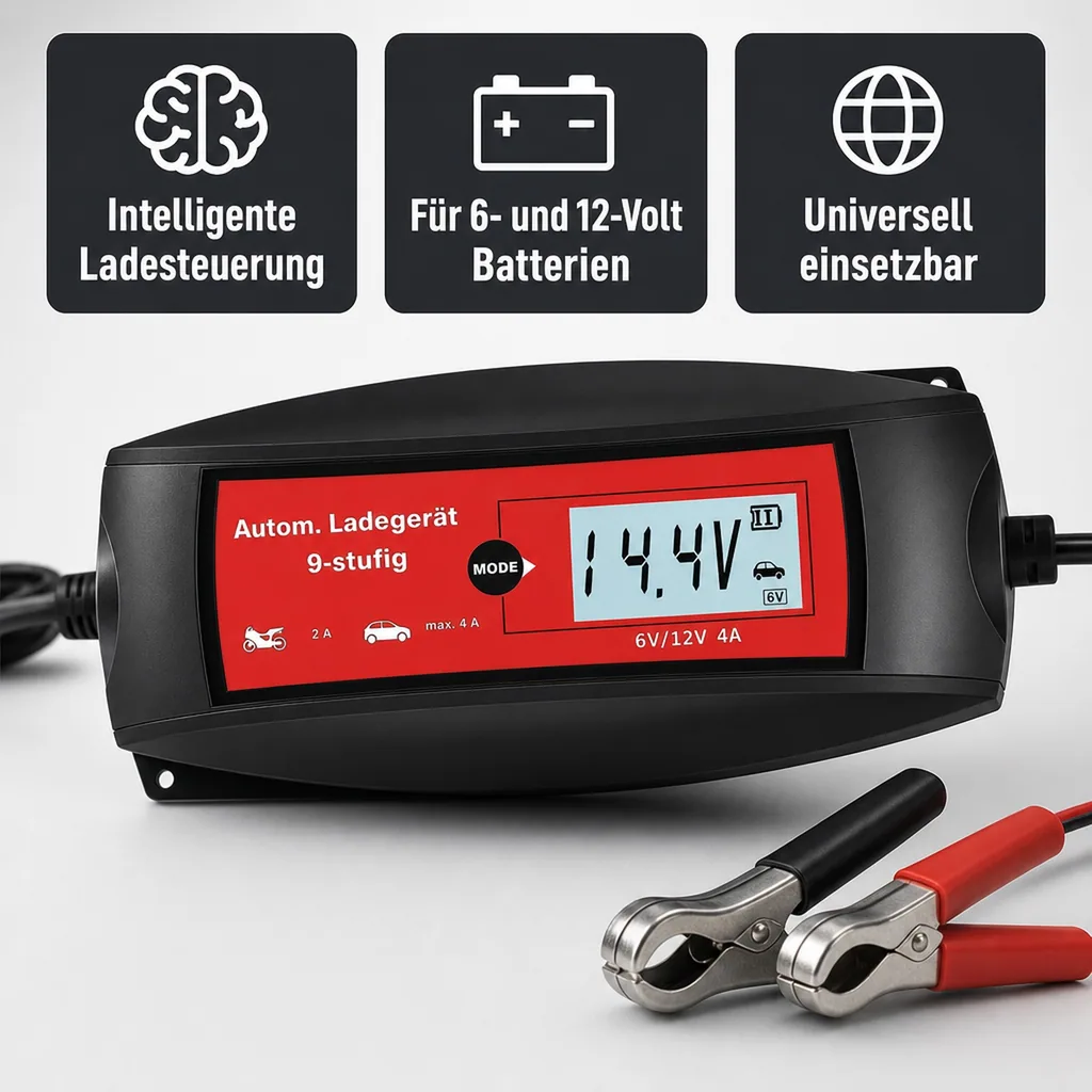 Batterieladegerät, vollautomatisch 9-Stufen