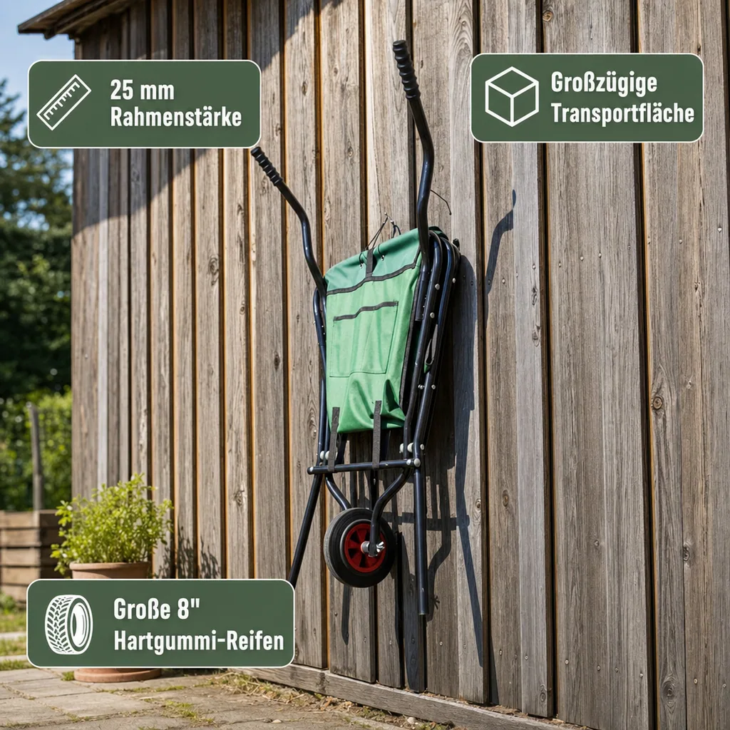 Faltbare Schubkarre