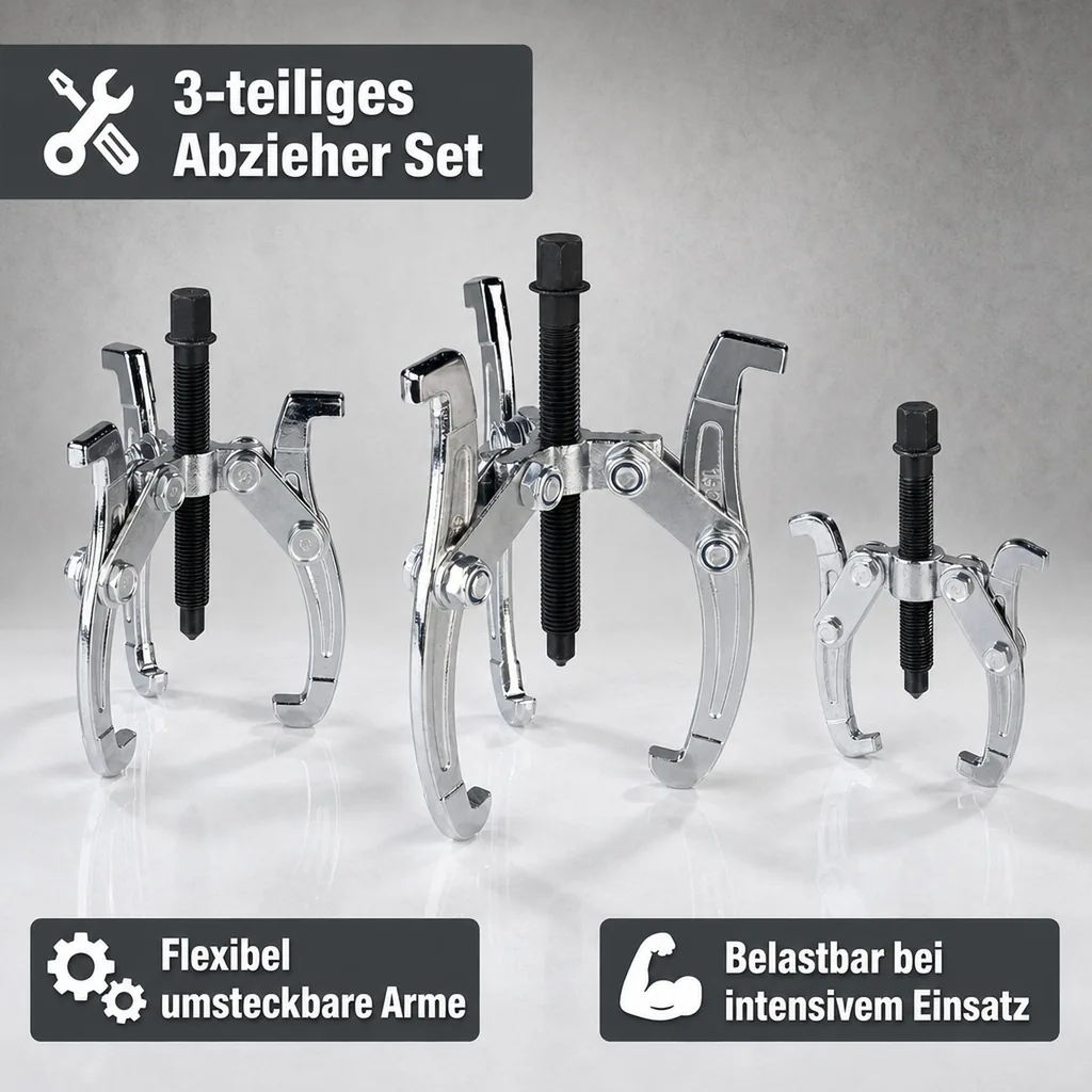 Abzieher Set, 3-teiliges Autowerkzeug