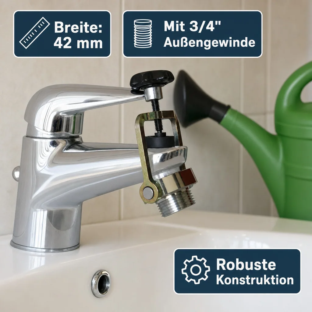 Wasserhahn Adapter "Aqualigator", klemmbar
