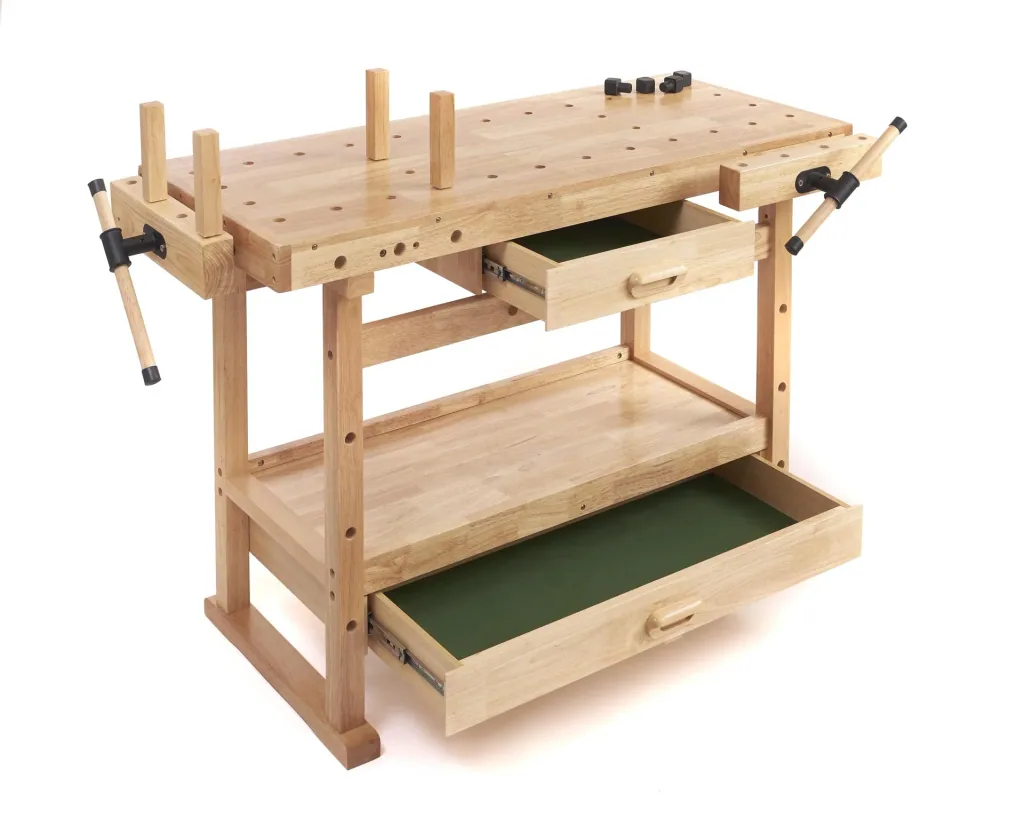 Hobelbank HB2 1220 x 510 x 840 mm (ohne zusätzliche Regale und Klemmen)