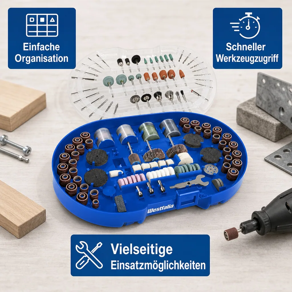 Universal Schleif- Trenn- Polierset 278 tlg.