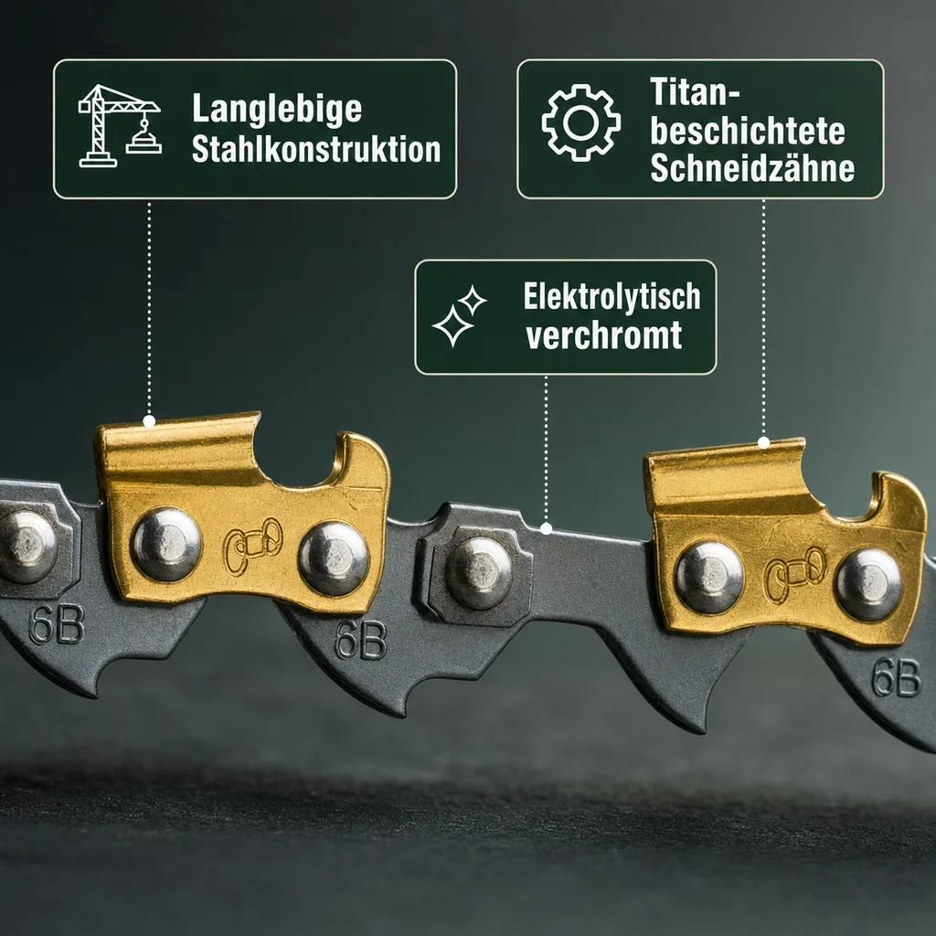 Sägekette "Titan" für 55 cm Schwert, 76 Gl. (1,5 mm), Teil. 0,325"