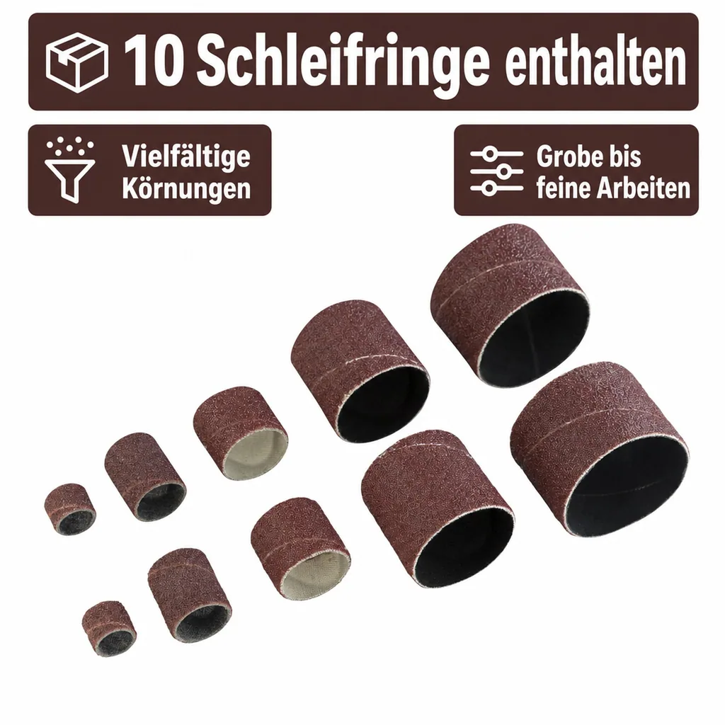 Schleifring Set 10-teilig