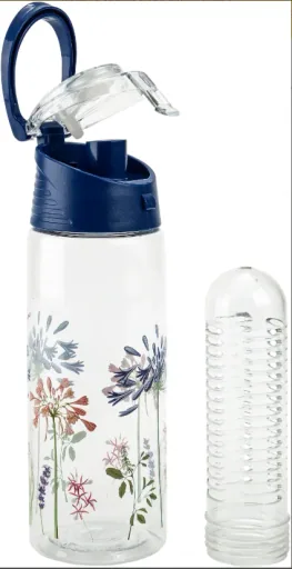Trinkflasche mit Fruchteinsatz (Farbe: blau)