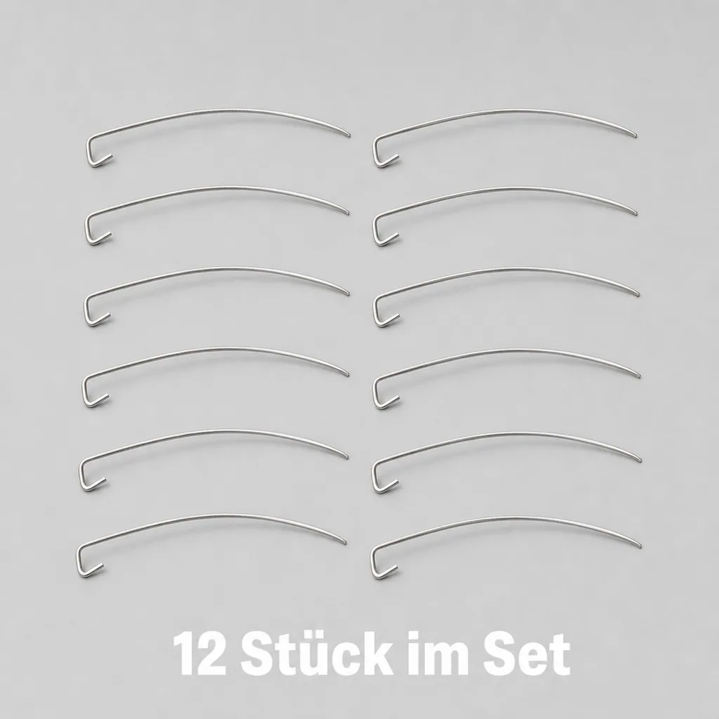 Drahtclips für Dachrinnen Abdeckung, 12 Stück, Länge 15 cm